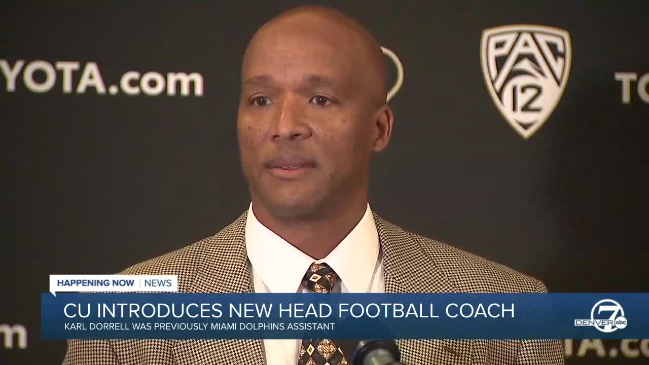 University of Colorado formally introduces Karl Dorrell as new football coach