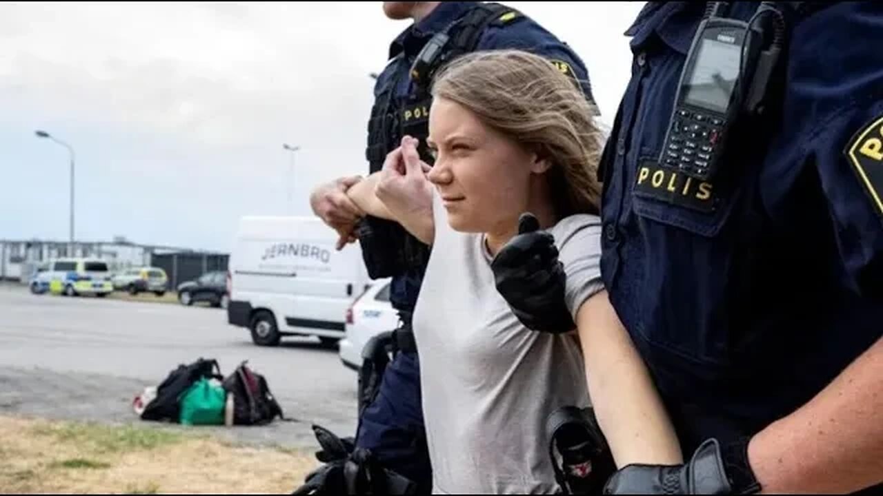 Climate activist Greta Thunberg is accused of breaching a police order while protesting.