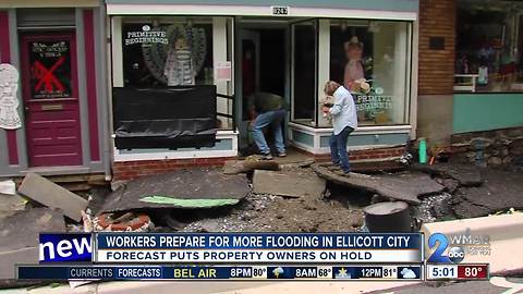 More rain, potential flooding focuses preparations in Ellicott City