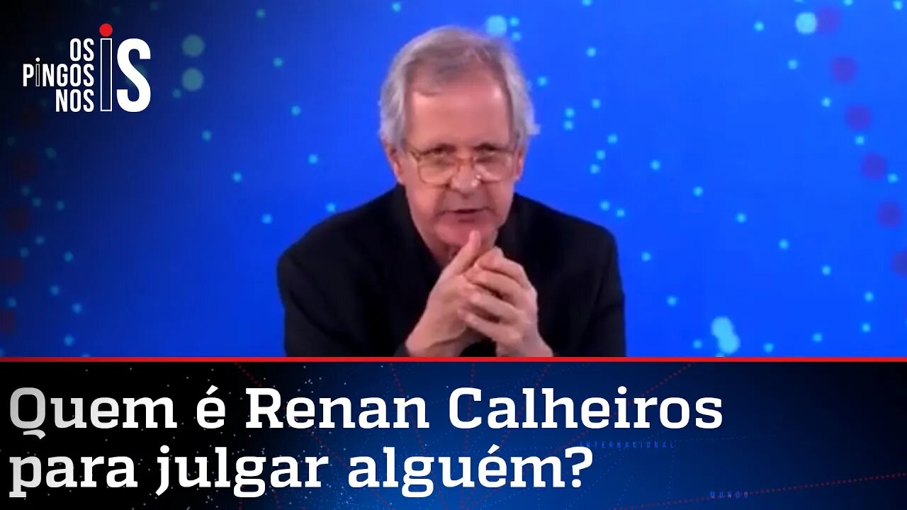 Augusto Nunes: Renan Calheiros é um prontuário ambulante