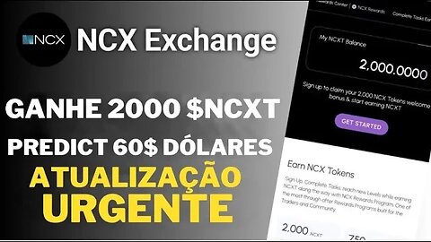 ATUALIZAÇÃO! NCX EXCHANGE KYC OK + TAREFAS ADCIONAIS PARA RECEBER! CREDITCOIN AIRDROP E GATE IO