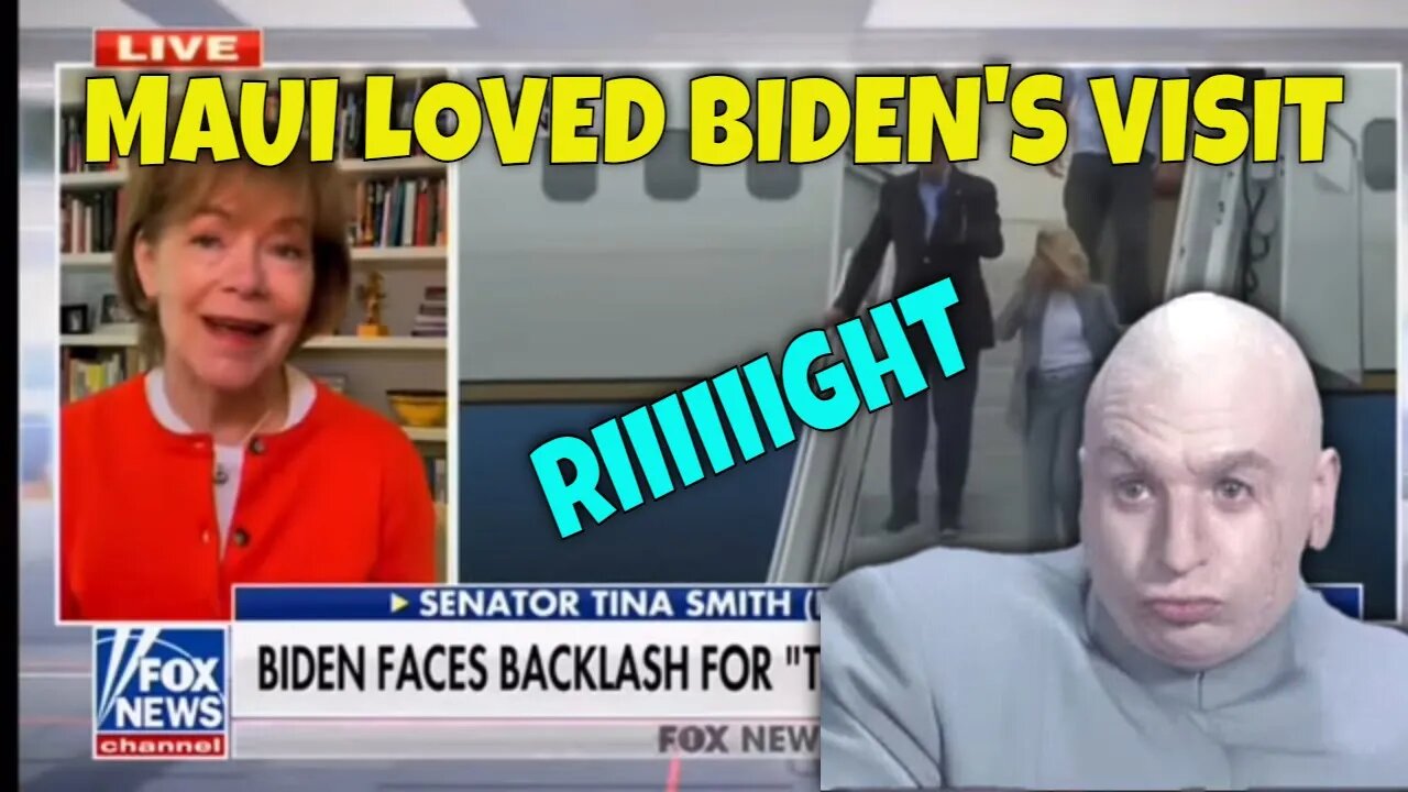 Democrat LIES: “President Biden was very warmly received (in Maui)”