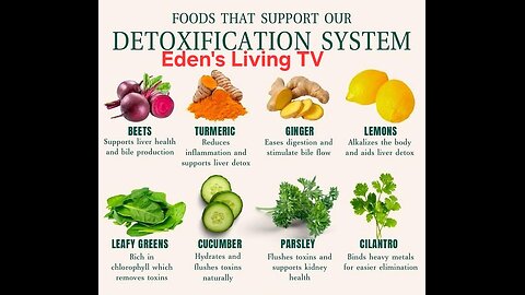 Foods that help the detoxification process with Eden's Living TV