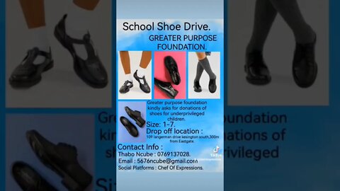 let's help under privileged kids by donating a per or school shoes ✨✨✨✨✨