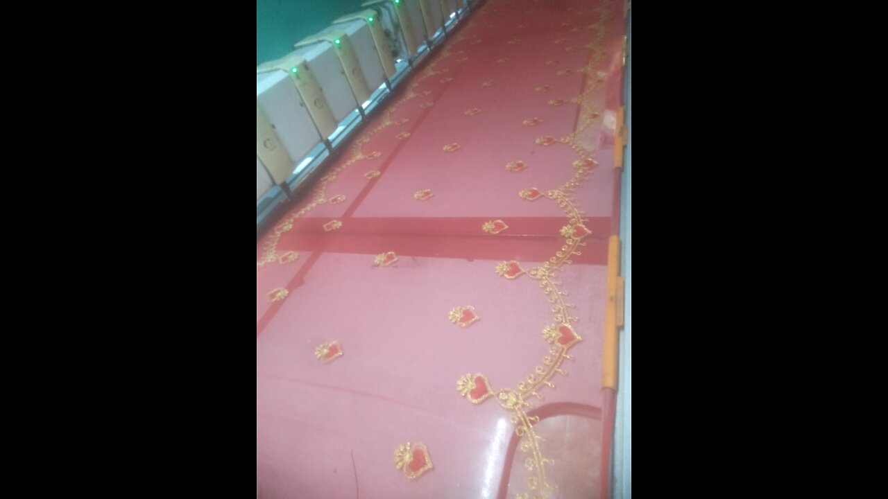 How to saree par kadai kaatne wali machine