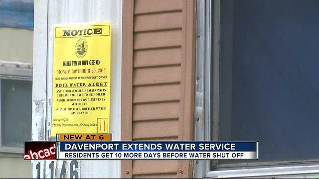 Davenport extends water shut off to mobile home park that owes more than $46,000 for utility bill