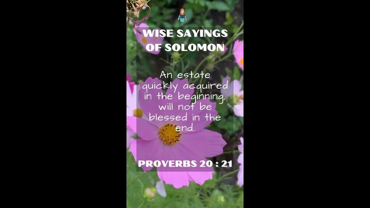 Proverbs 20.21 | NRSV Bible - Wise Sayings of Solomon