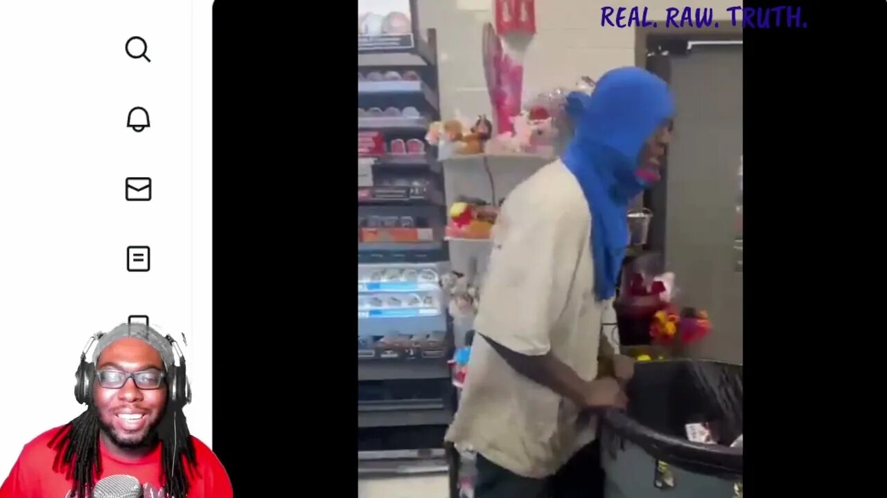 Sikh Employees beat Robber with stick until suspect starts crying