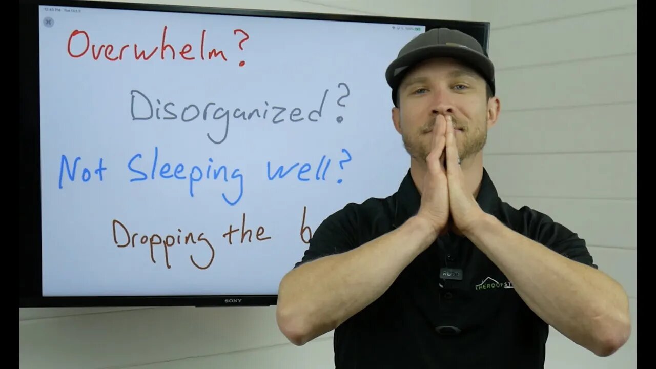 How to Plan Your Day Like a Boss! Destroy Overwhelm, Stress, & Chaos in The Roofing Sales Game