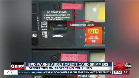 BPD warns about credit cars skimmers