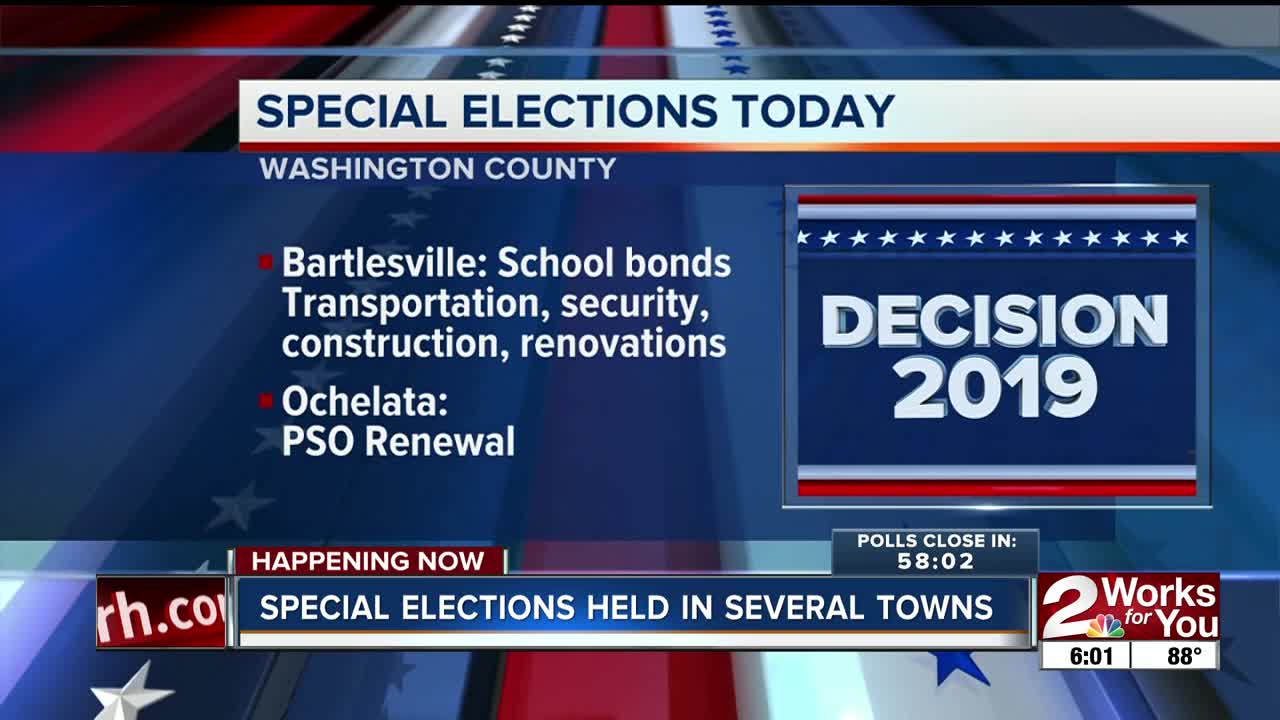 Special Elections Held in Several Towns