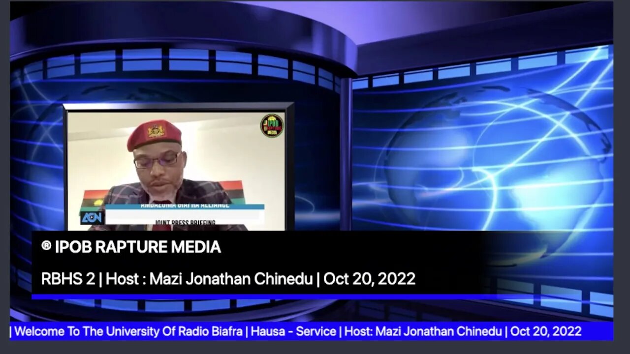 Welcome To The University Of Radio Biafra | Hausa - Service | Host: Mazi Jonathan | Oct 20, 2022