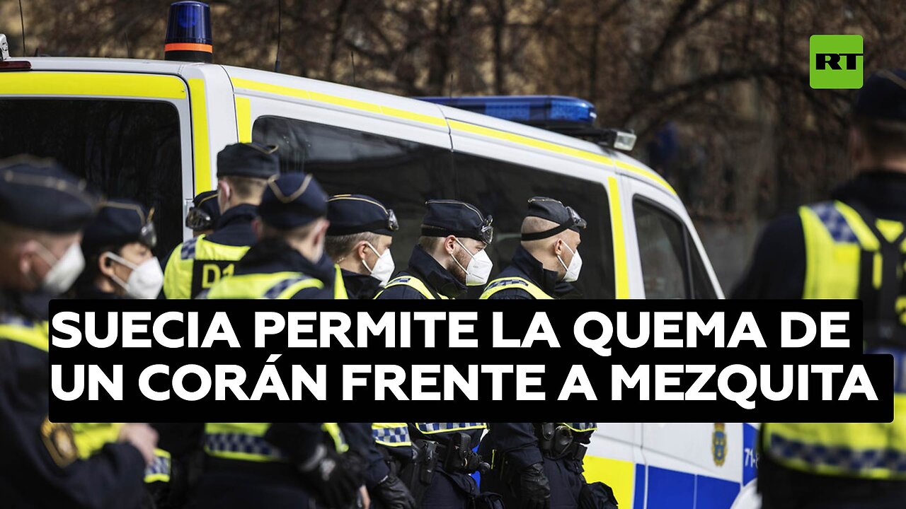 Suecia permite la quema de un Corán frente a la principal mezquita de Estocolmo