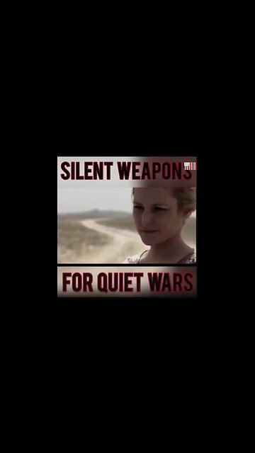 Every American must know this!! No cap..."Silent weapons for quiet wars".