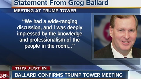 Former Indy Mayor Greg Ballard meets with Trump team