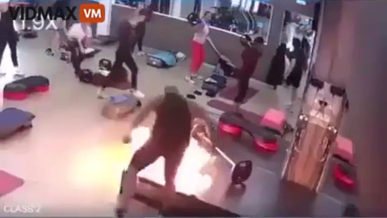 Man Goes Ape At Gym As He Lights It On Fire