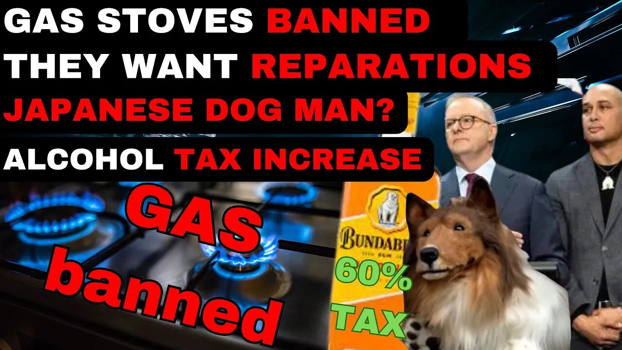 THE VOICE WANTS REPARATIONS, GAS STOVES BANNED, MASSIVE TAX INCREASE FOR ALCOHOL, JAPANSE MAN DOG.