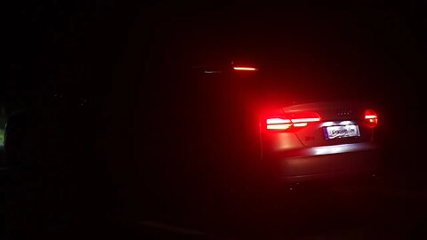 Audi S8 Plus NIGHT Launch with HARD braking