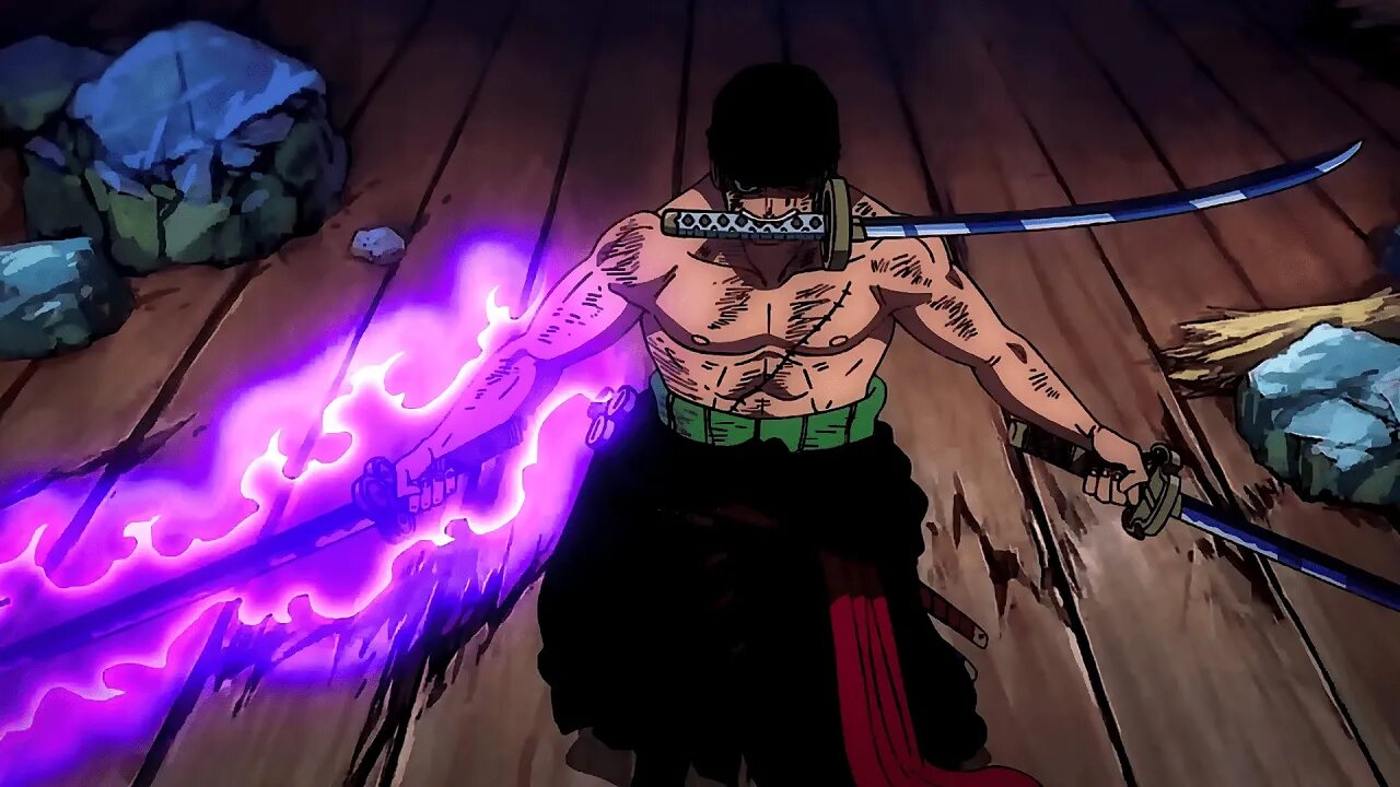 The Three Sword Style of the Supreme King! Zoro vs King