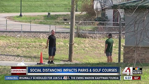 Social distancing impacts parks, golf courses