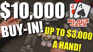 $10k Blackjack Buy-In - The M Resort! First Session!