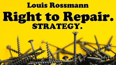Right to repair strategy talk