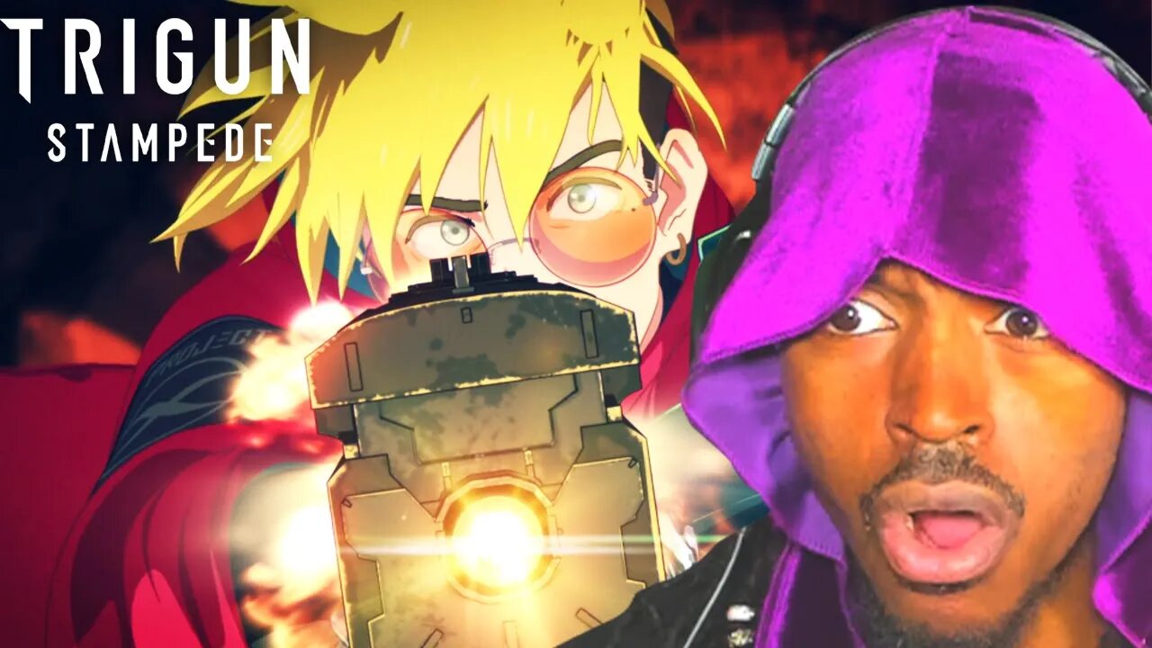 FIRST TIME WATCHING!! HUMANOID TYPHOON MENACE!! | TRIGUN STAMPEDE EPISODE 1 REACTION