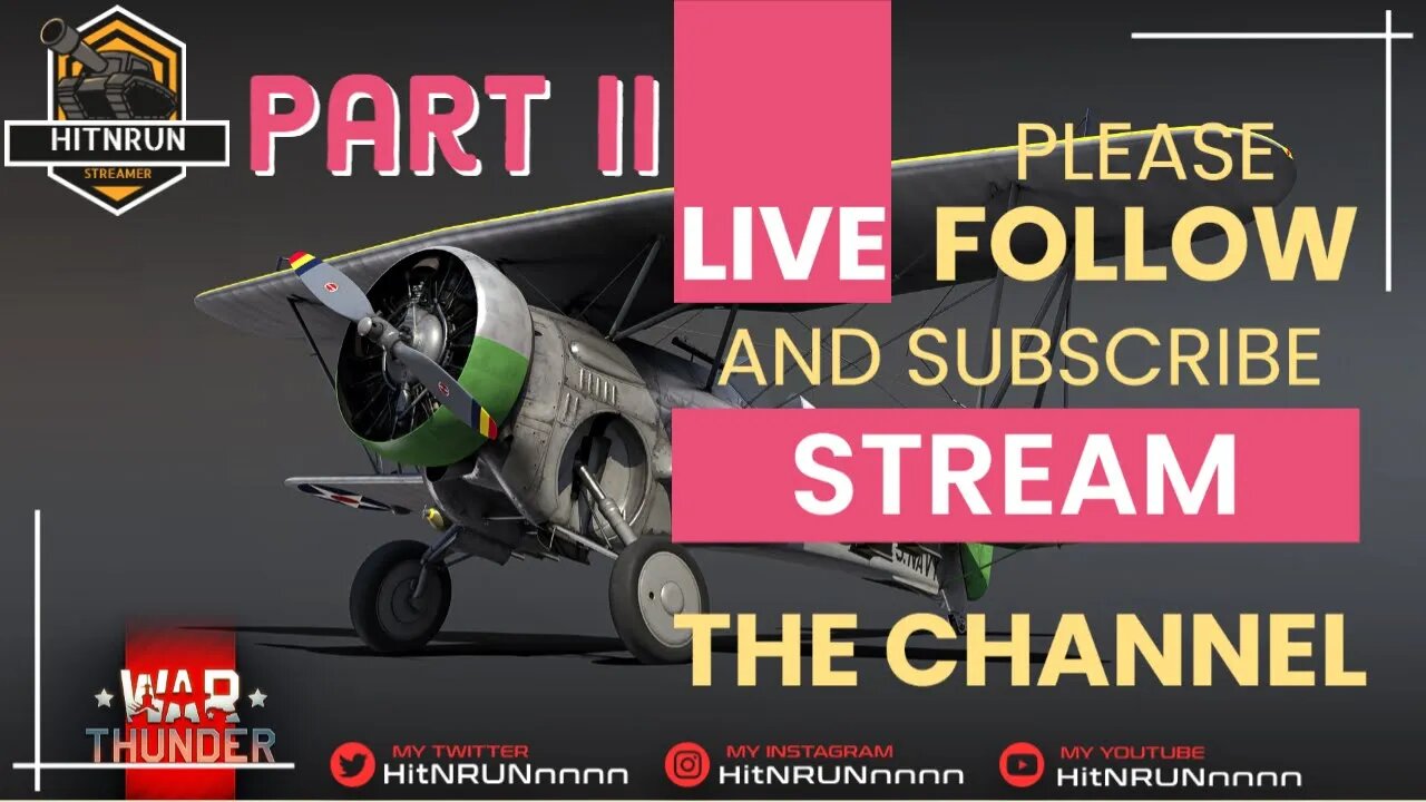 HitNRUNnnnn Live Stream Get Ready for War Thunder: Let the Games Begin!