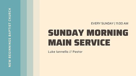 Are You in the Branch | Jun 4th | Sunday Morning Service