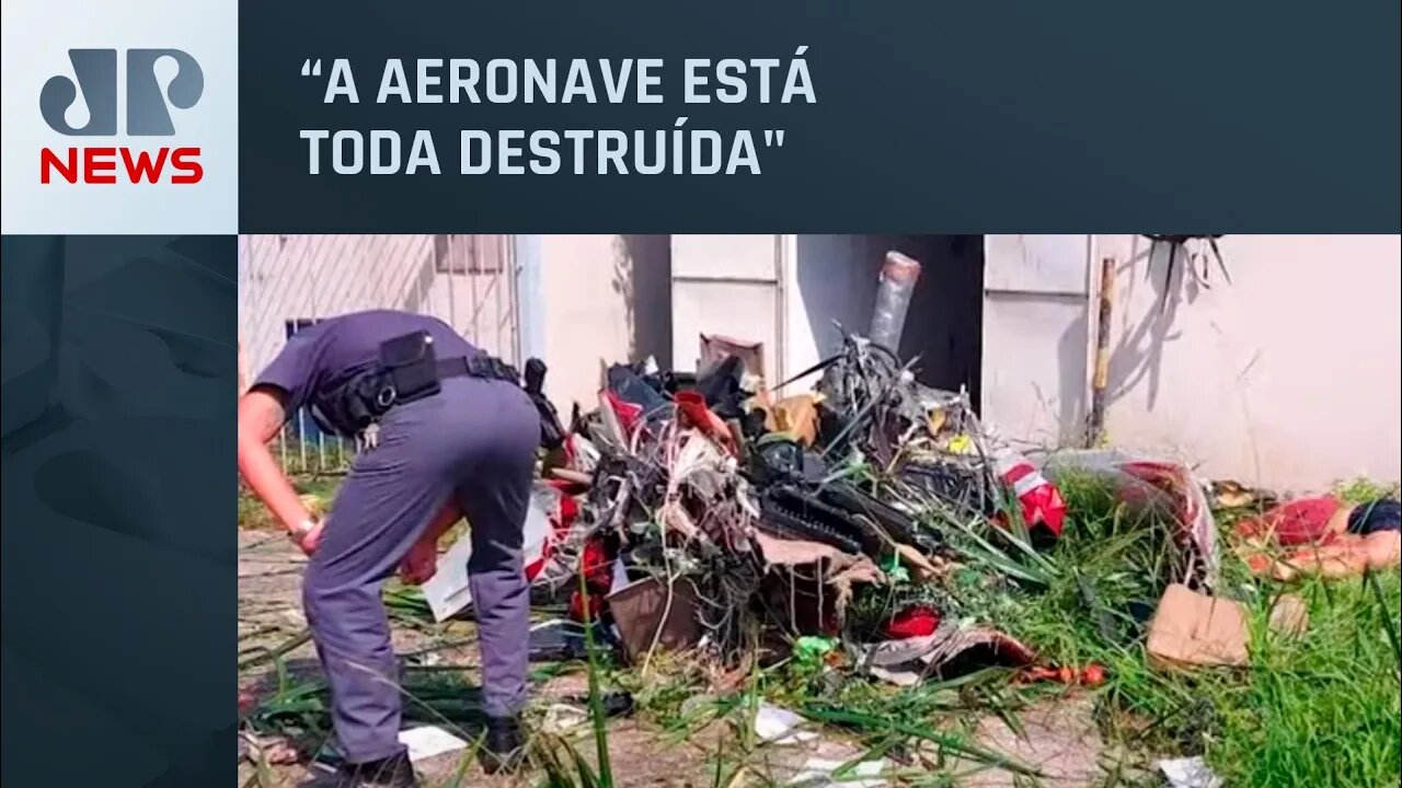 Agora: Corpo de Bombeiros chega ao local da queda do helicóptero