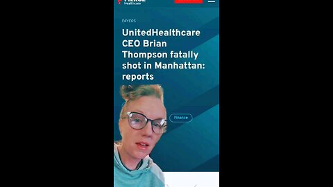 UnitedHealthCare CEO Assassinated In Manhattan By Investor's?