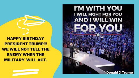 HAPPY BIRTHDAY PRESIDENT TRUMP & THANK YOU FOR GIVING THE VOICE TO INNOCENT PEOPLE! INNOCENT