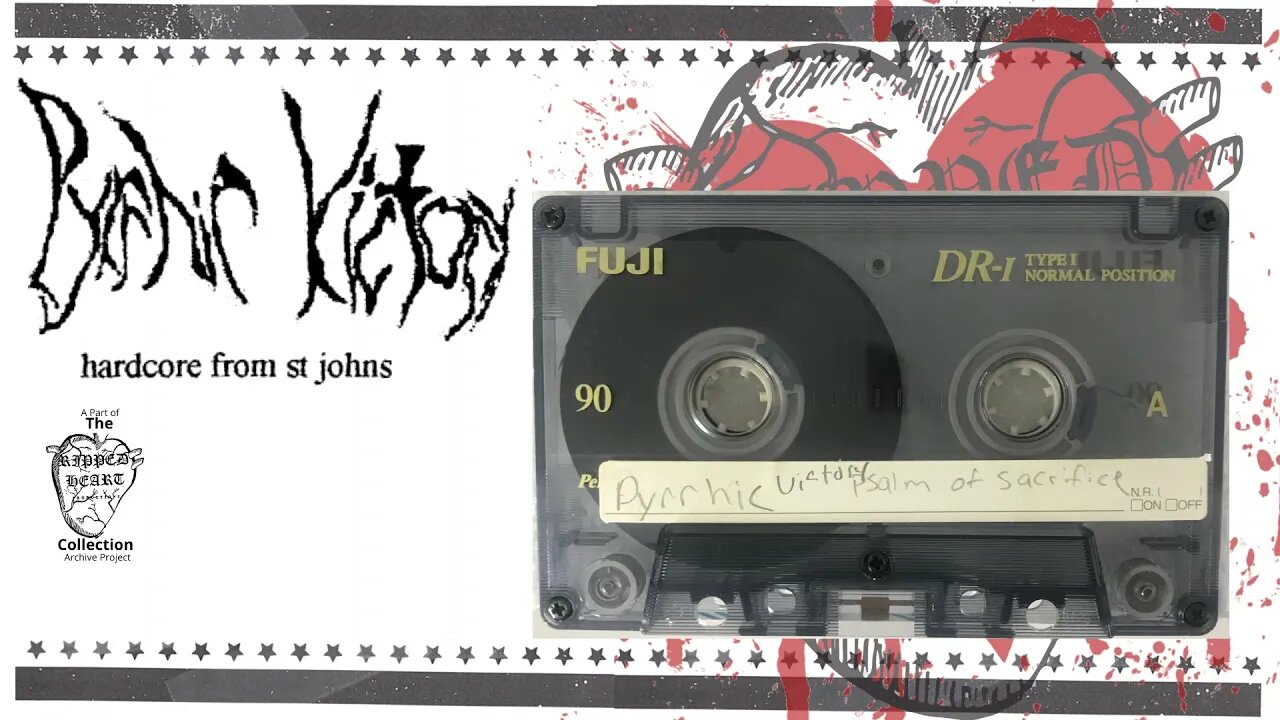 Pyrrhic Victory 🖭 Psalm of Sacrifice. Demo Tape. St. Johns, Michigan cassette. Pre-Bestiary