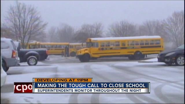 Making the tough call to close school