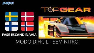 TOP GEAR | SNES | FASE: ESCANDINÁVIA | MODO DIFÍCIL | SEM NITRO