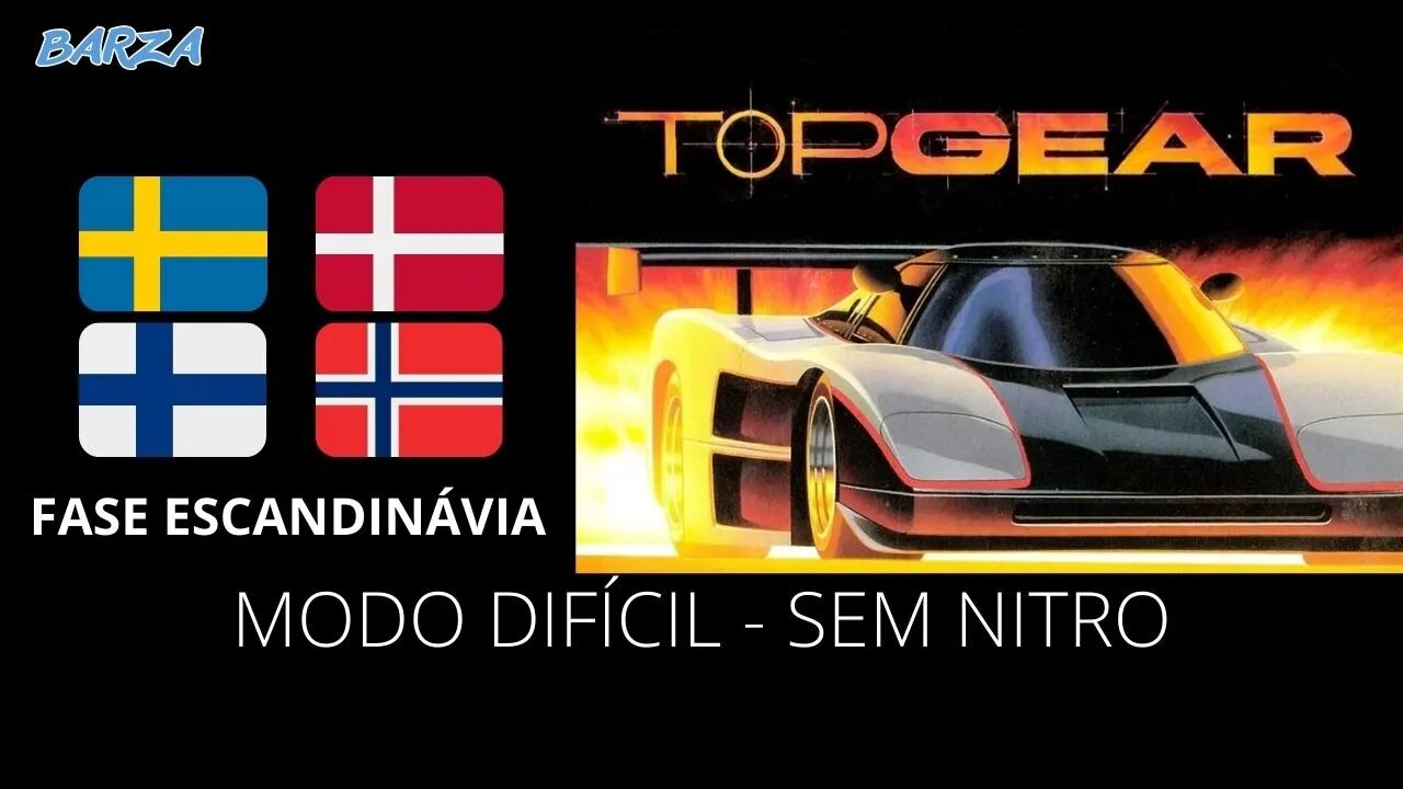 TOP GEAR | SNES | FASE: ESCANDINÁVIA | MODO DIFÍCIL | SEM NITRO