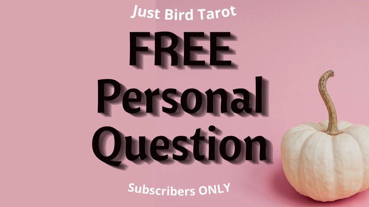 FREE Personal Question - Just Bird is going Live!