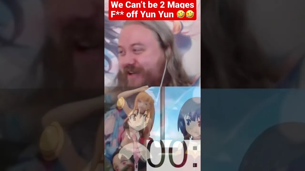 🤣 Yun Yun gets REJECTED from the PARTY We can't be 2 Mages #gaming #anime #shorts #reaction #games