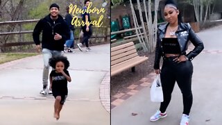 G Herbo Races Son Yosohn While At The Park With "BM" Ari Fletcher! 🏃🏾‍♂️