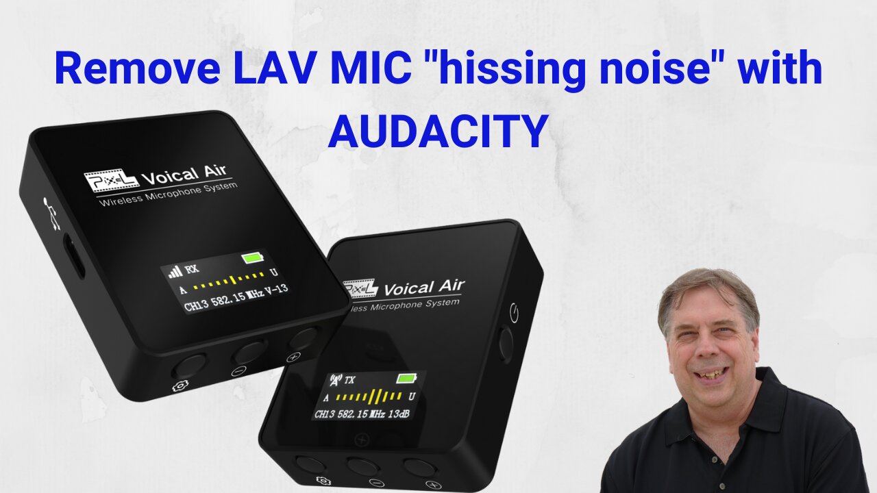 Remove LAV MIC background "hissing noise" with Audacity