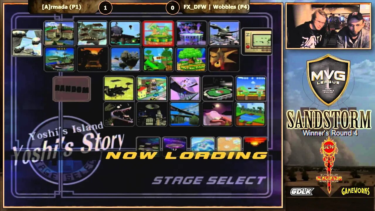 MVG Sandstorm: Singles W4 - [A]rmada (Peach) vs. FX_DFW | Wobbles (Ice Climbers)