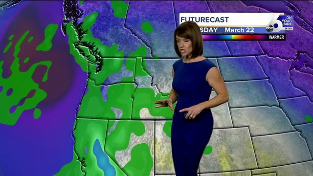 Rainy, mild mid-week, then winter-like weather for first weekend of spring