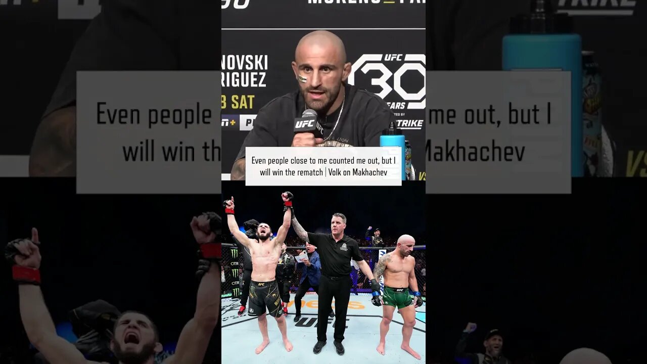 Even people close to me counted me out, but I will win the rematch Volkanovski on Makhachev #UFC290