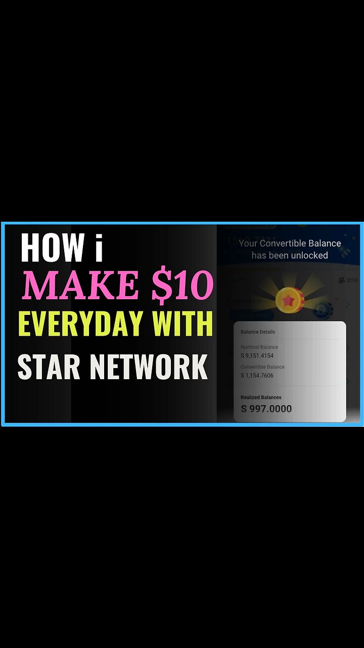HOW I MAKE $10 EVERYDAY WITH MINING APP | Earn With Star Network