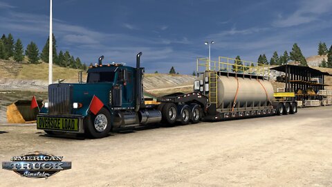 ATS Gameplay | Peterbilt Custom 379 | Billings MT to Great Falls MT | Mix Tank 15,400lb