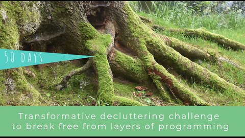 Transformative 50-day decluttering challenge to break free from layers of programming