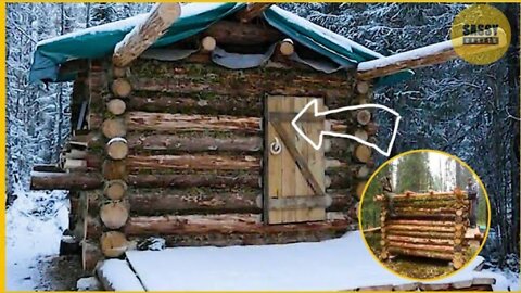 These Men Created A Beautiful Log Cabin In Woods | SASSY CRAFTS