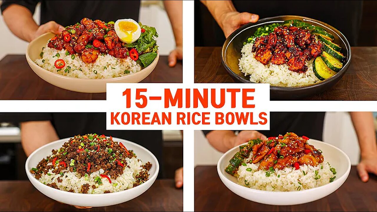 15 Minute Korean Rice Bowls For Your Busy WEEKNIGHT DINNER