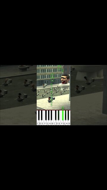 skibidi toilet 8 - Octave Piano Tutorial