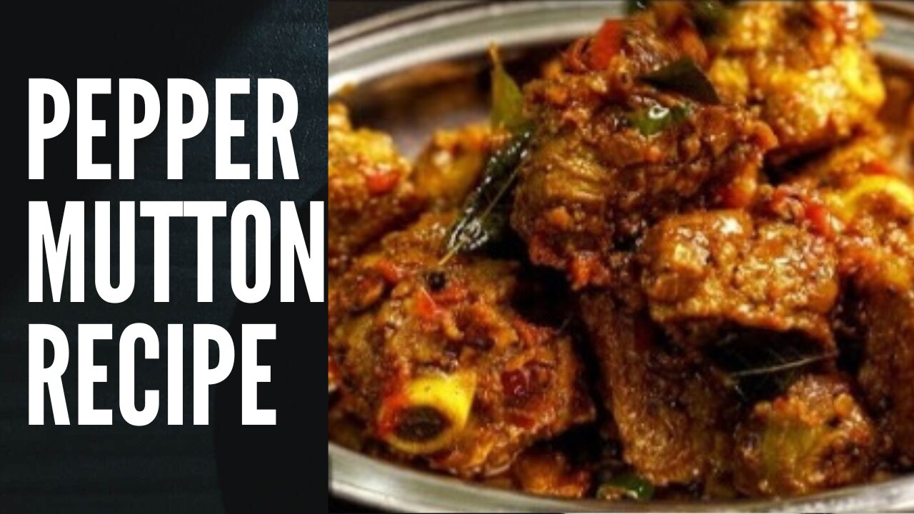 PEPPER MUTTON MASALA MUTTON PEPPER FRY SPICY MUTTON FRY RECIPE